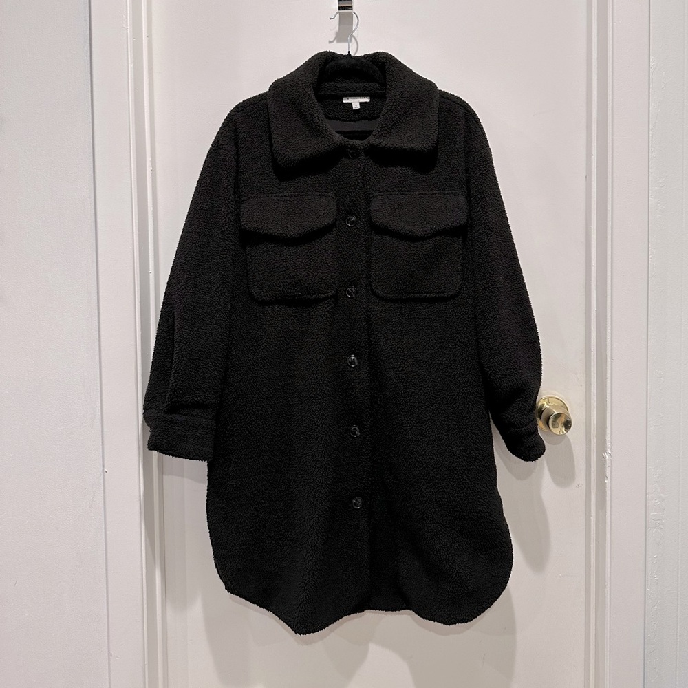 Cozy Faux Sherpa Oversized Jacket